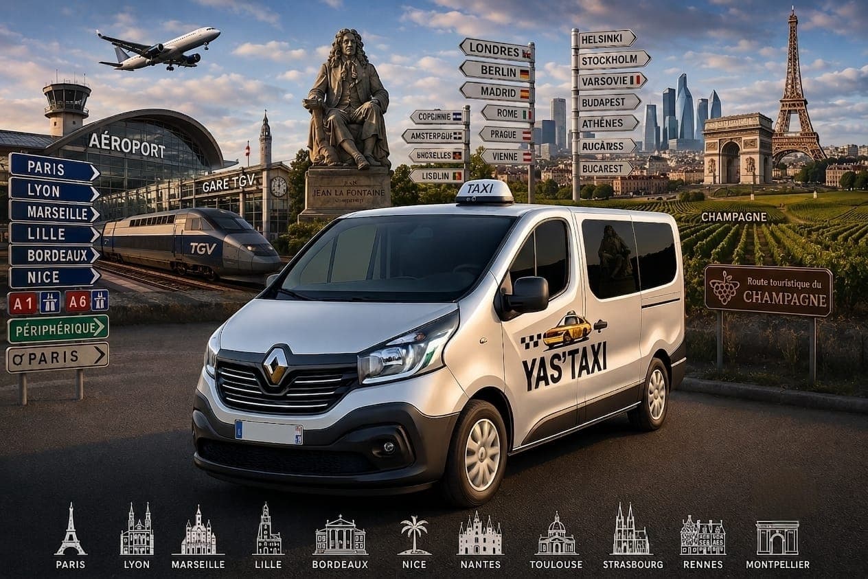 Taxi Yas'Taxii vers gares et aeroports